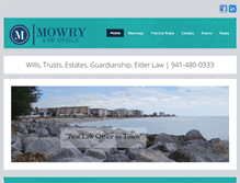 Tablet Screenshot of mowrylawoffice.com